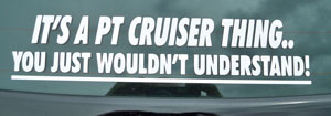 "PT Cruiser Thing" Sticker