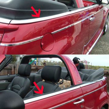PT Cruiser Convertible Chrome Edge Trim